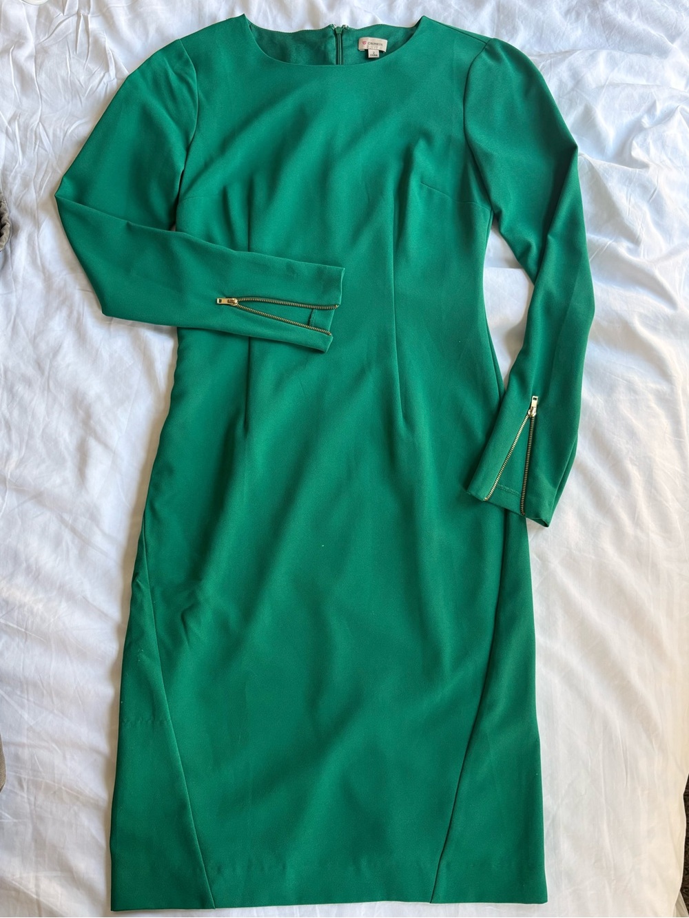 Daniel Cremieux Emerald Green Dress with Back Zip